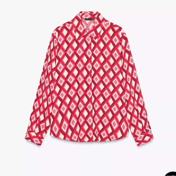 Geometric Patterned blouse - Picture 6 of 6